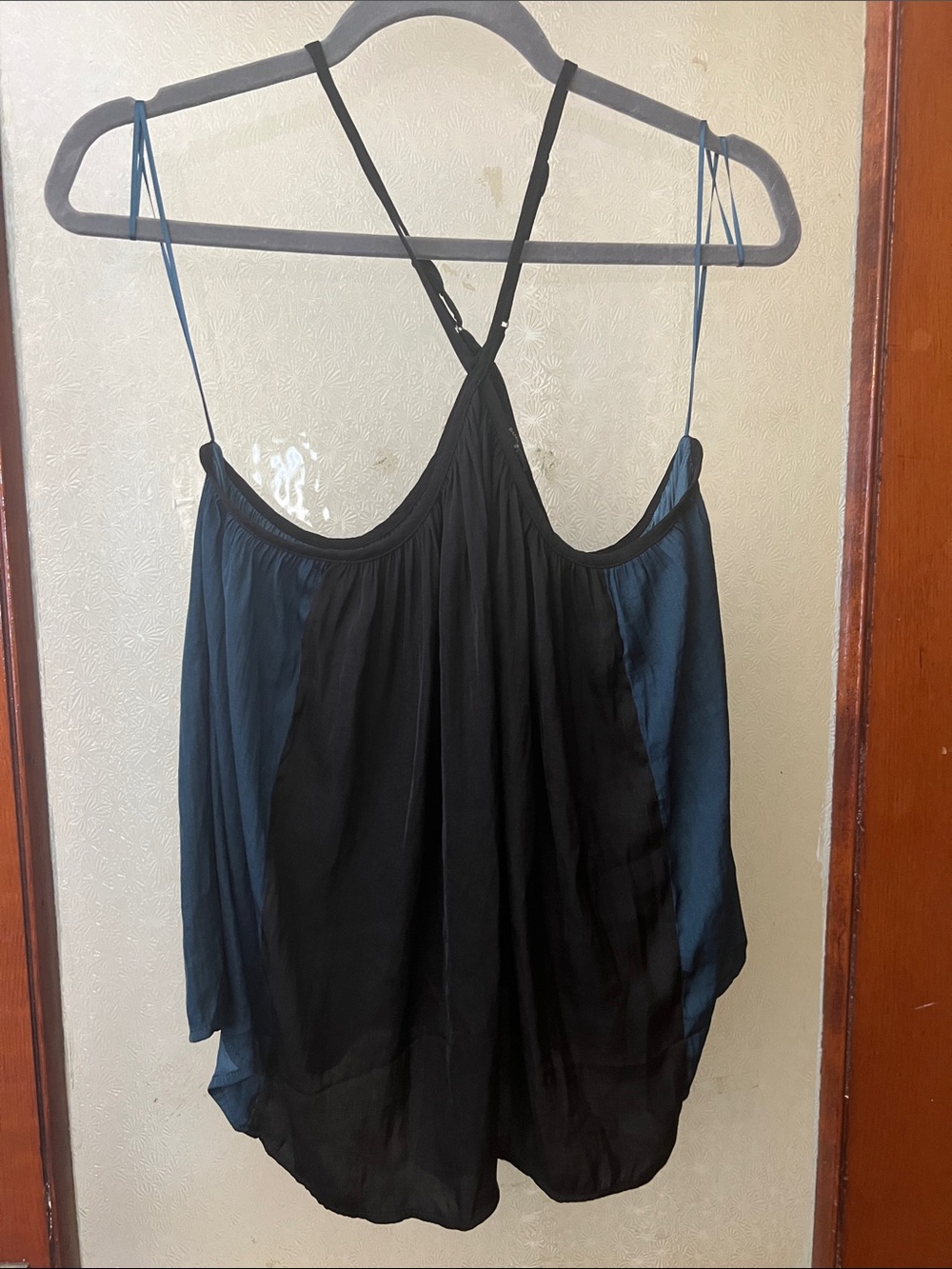 Banana Republic Black Tank Top with Blue Accent